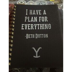 YELLOWSTONE SPIRAL BOUND TABBED JOURNAL BOOK 96 sheets BETH DUTTON, NEW
